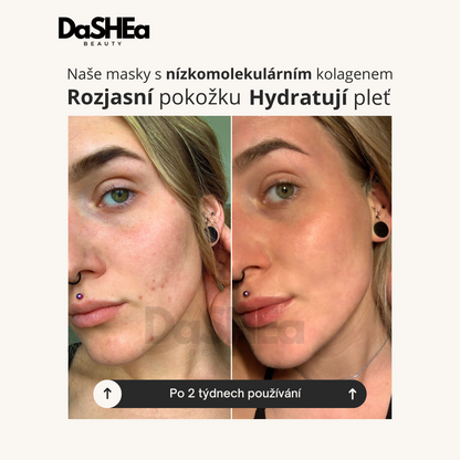 DaSHEa Bio-Kolagenové hloubkově hydratační masky